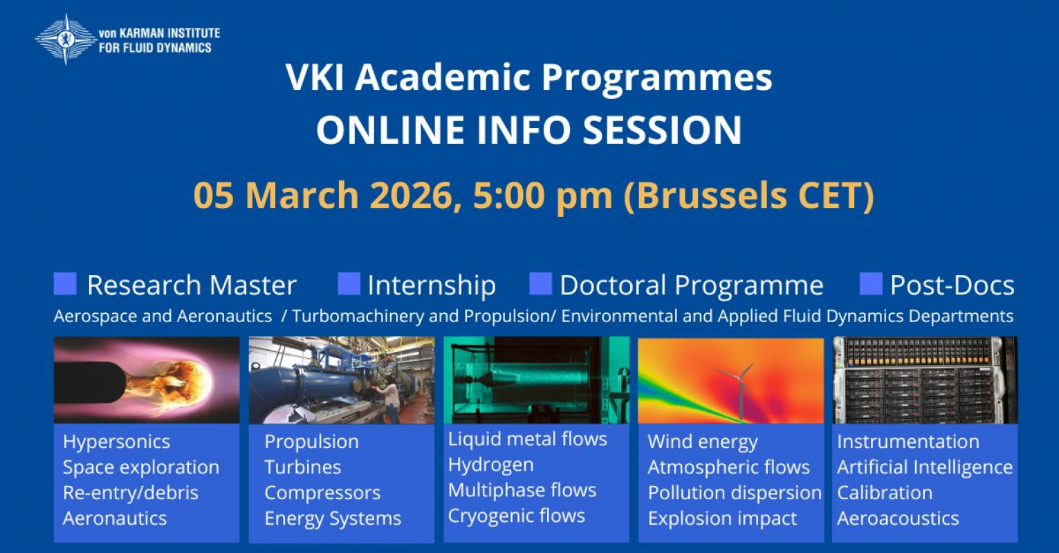 05/03 (5:00 PM) - Online Info Session on the VKI Academic Programmes
