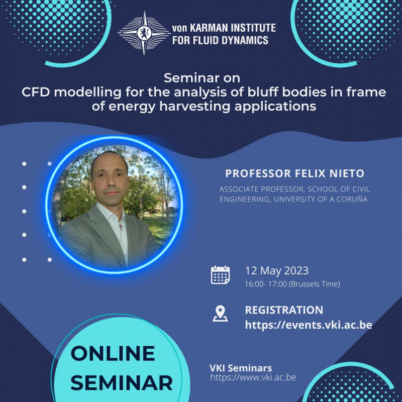 Online Seminar on an efficient CFD modelling for the analysis of bluff bodies in frame of energy harvesting applications