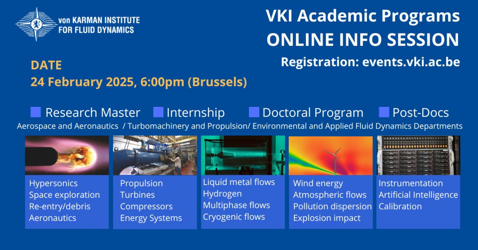 24/02 (6:00 PM) - Online Info Session on the VKI Academic Programmes