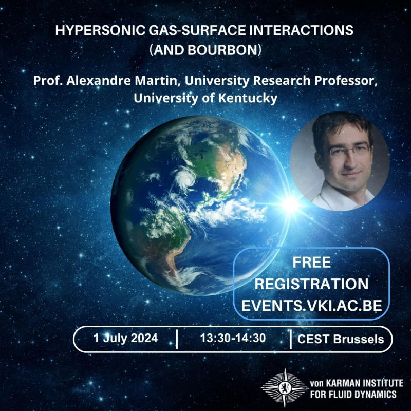 Free Online VKI Seminar - Hypersonic gas-surface interactions (and bourbon)