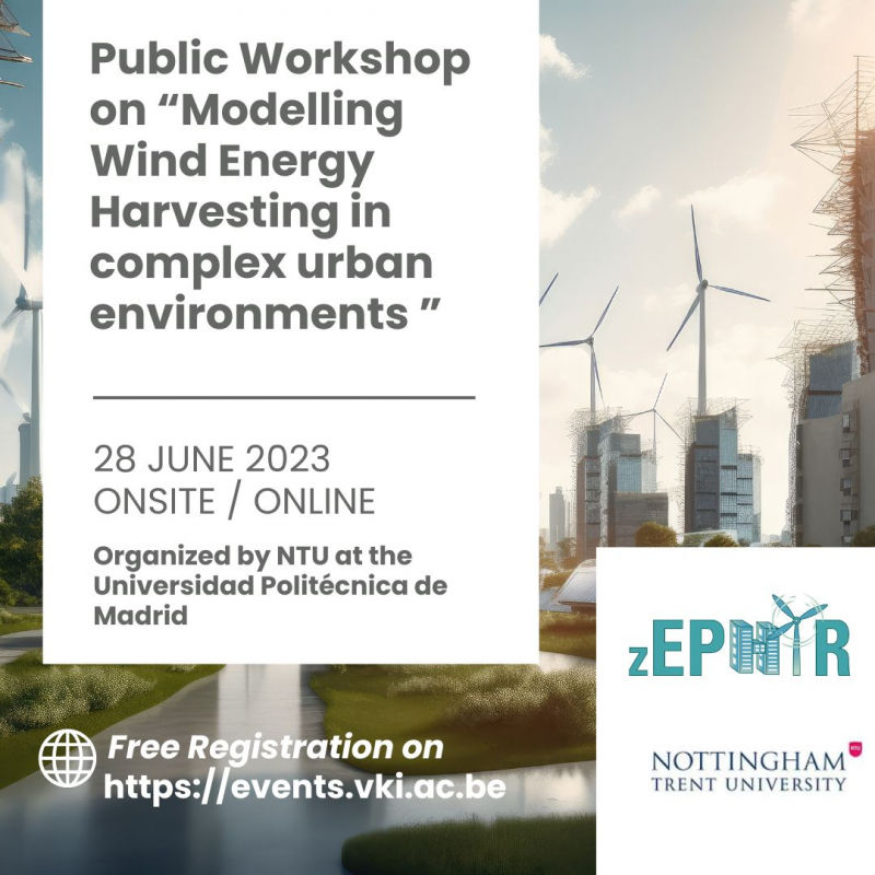 Public Workshop on  Modelling Wind Energy Harvesting in complex urban environments 
